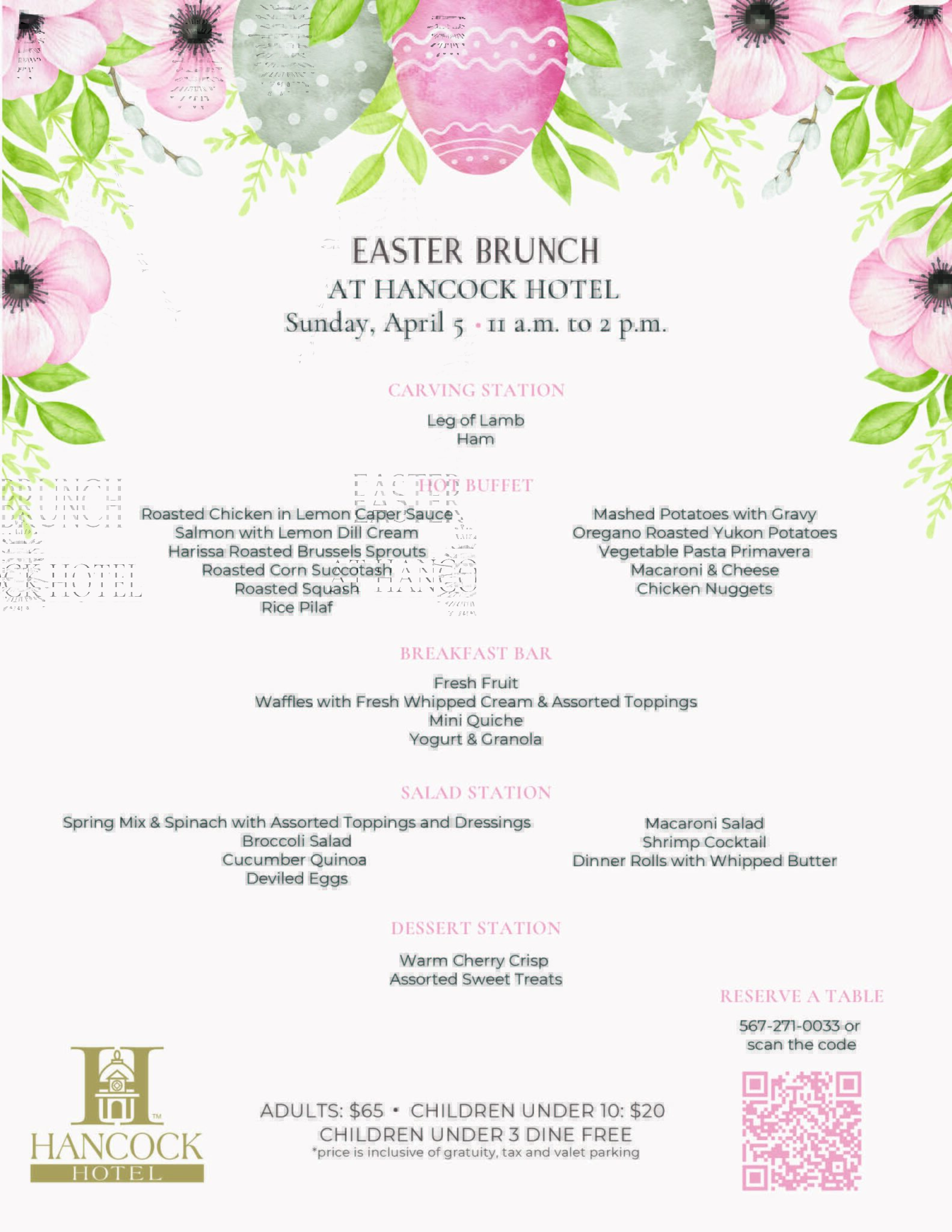 Easter Menu 2026
